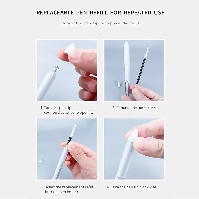 6pcs Gel Pen set, Retractable Cute Pens - Image 4