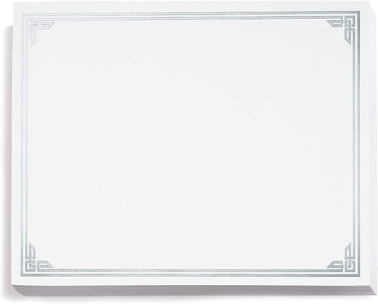 PaperDirect Silver on White Classic Specialty Certificates, 8½ x11, Foil Accents by PaperDirect