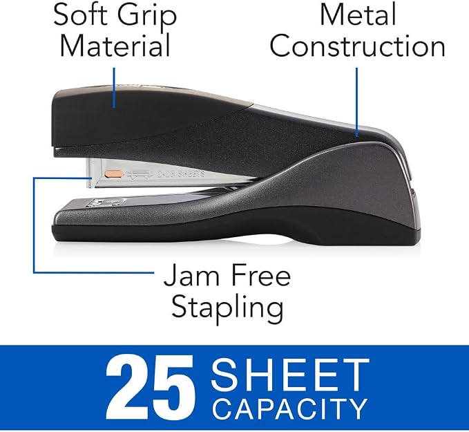 Swingline Stapler, Jam Free, Optima Grip Compact Size, Ergonomic Cushion - Image 4