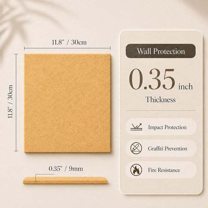 Felt Bulletin Board Tiles, Large Cork Board Alternative, 24 x 36 in | 0.35 in - Image 2