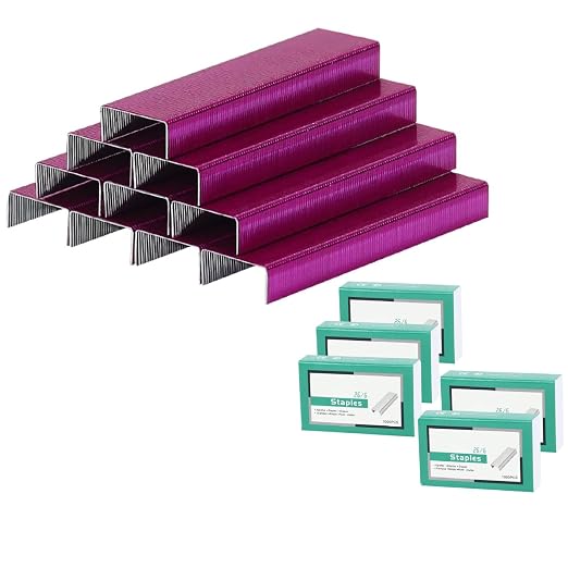 Multibey 5-Pack Rose Red Staples Bulk Refill by MultiBey
