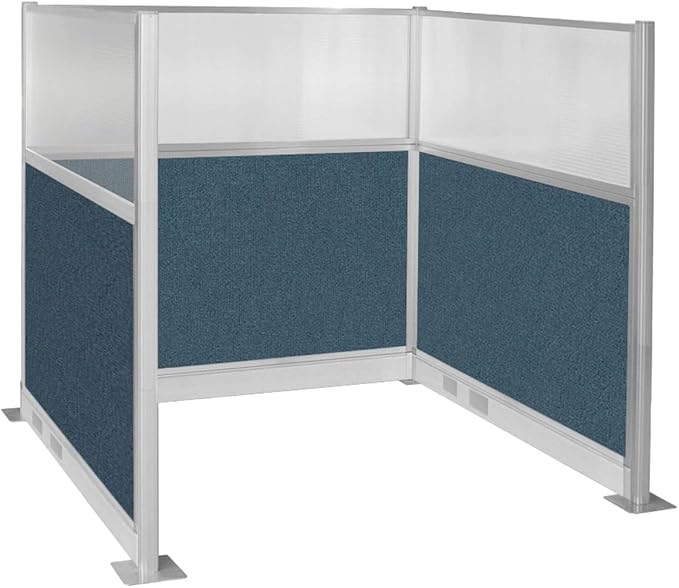 Versare Pre-Configured Hush Panel Electric Cubicle | Workstation Divider Walls | Cubicle Privacy Panels | Office Partition Walls-DeskLoop Office