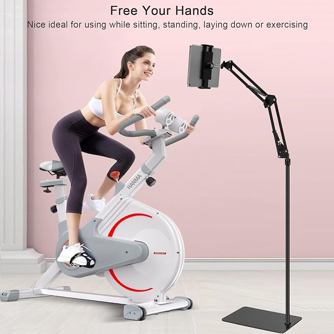 SAMHOUSING Tablet Floor Stand, Adjustable Universal 360-degree Rotatable Metal - Image 4