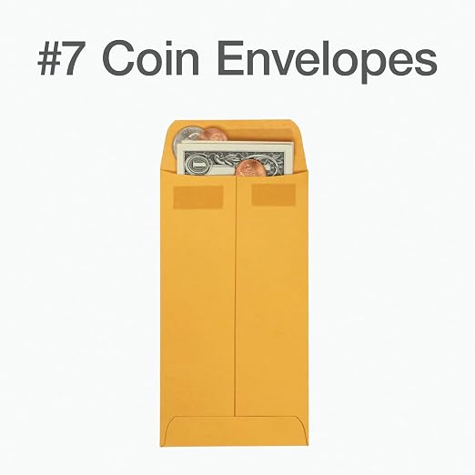 Columbian #7 Coin and Small Parts Envelopes, Self Seal, - Image 2