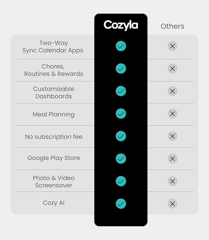 Cozyla Mate Calendar+ 2: 24" Digital Calendar Wall Touch Screen Chore Chart - Image 2