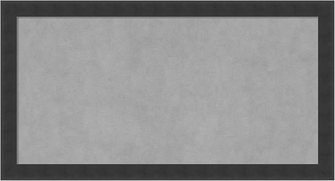 Amanti Art Black Framed Magnetic Board 14x26 Small Vision Board by AmantiArt
