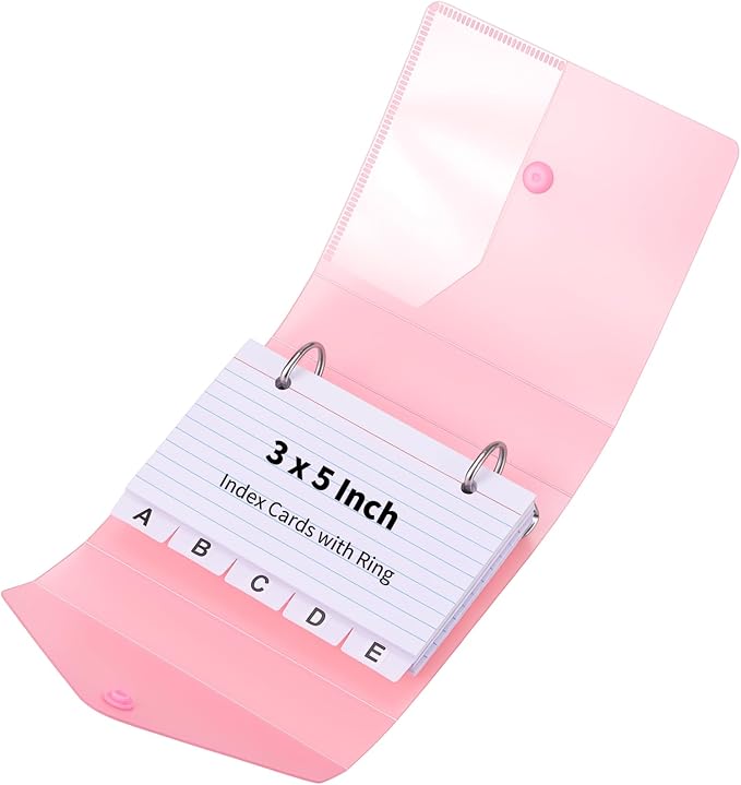 3x5 Index Card Holder Organizers Case Binder by BESARME
