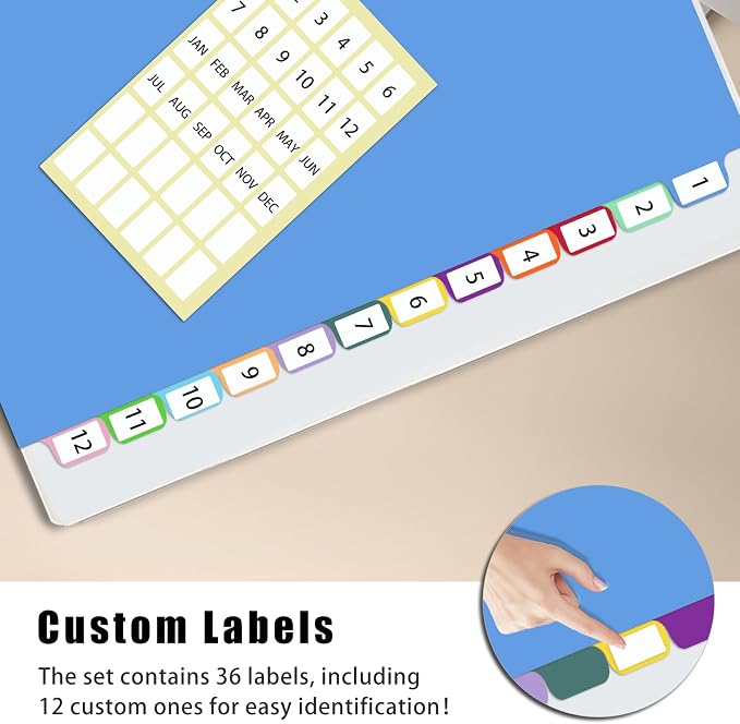 12-Tab Binder Dividers with Tabs - Image 5