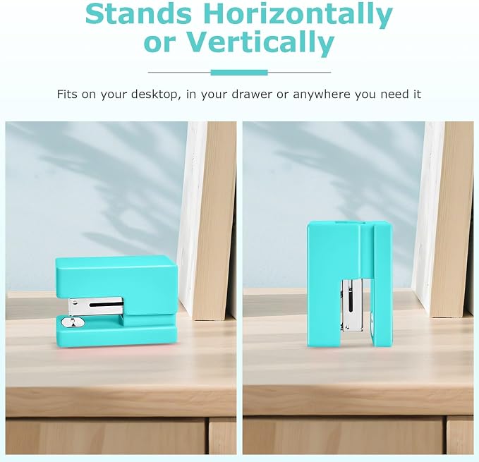 Mini Stapler - Small Cute Desk Staplers - 25 Sheet Capacity - Image 2