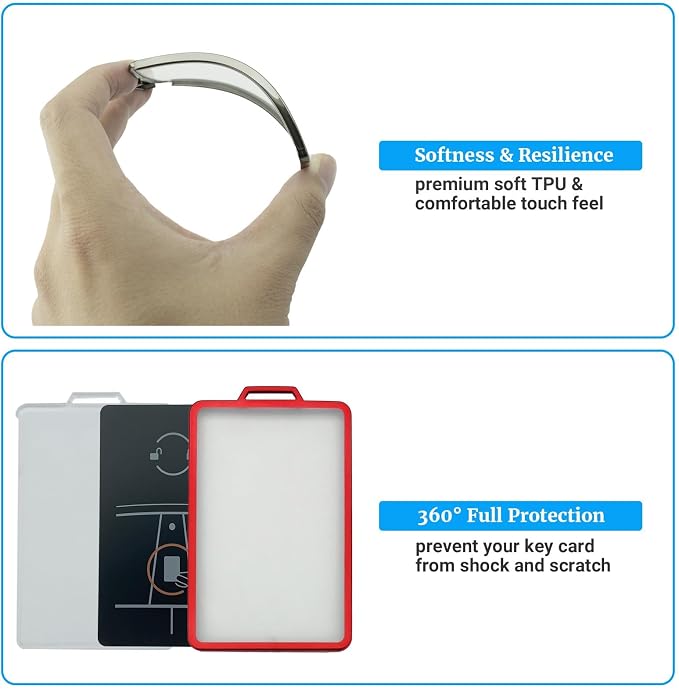 Joouheax Transparent Card Key Holder - Image 4