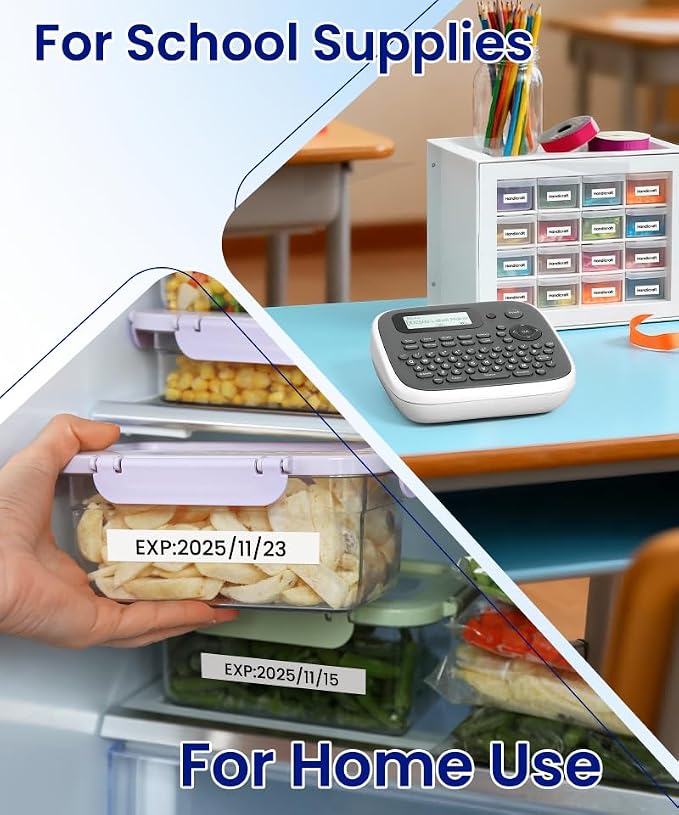 Label Maker Machine with Tape, Label Maker Waterproof Labels 12mm, D210s - Image 7