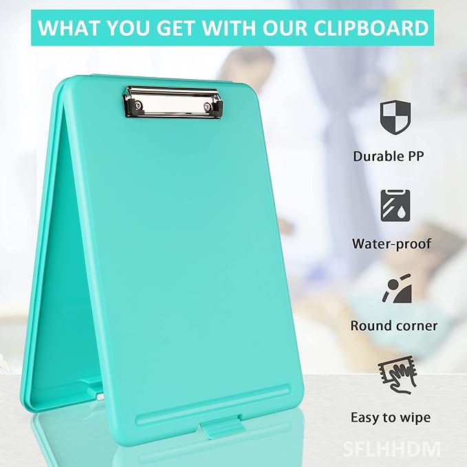 SFLHHDM Clipboard with Storage, Clipboards Foldable - Image 7