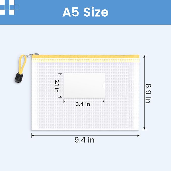 Sooez 24 Pack Mesh Zipper Pouch Bags - Image 2