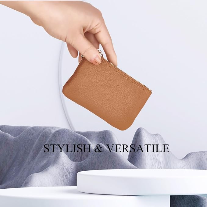 Full Grain Leather Coin Purse - Image 2