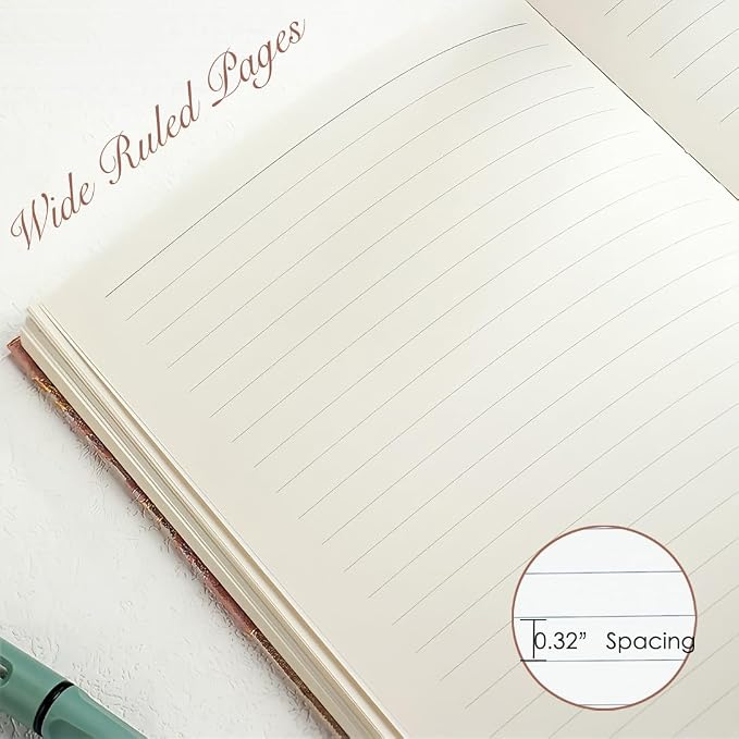 Hardcover Journal, Flower Notebook, Lined Pages, Beautiful Journal - Image 5