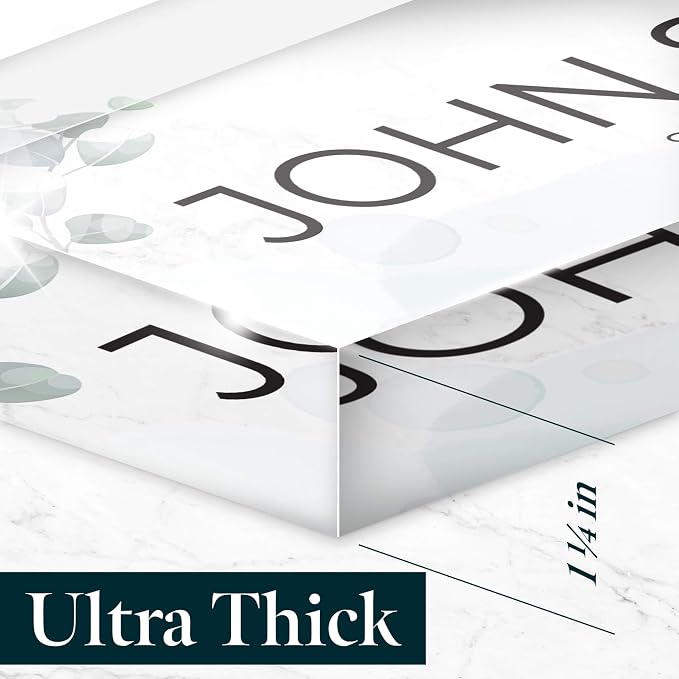 Desk Name Plate Personalized, Custom Name Plates 2½/x8 Inches, Thick - Image 4