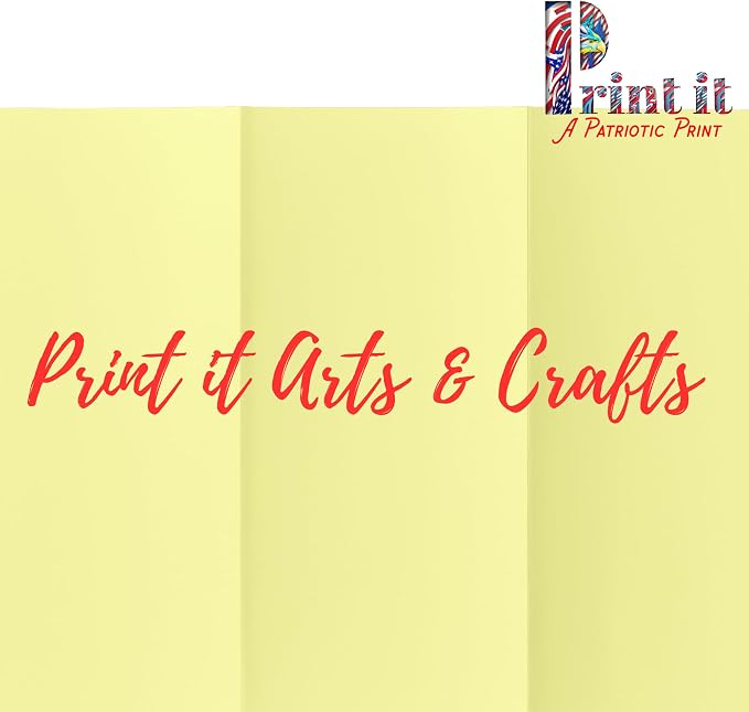 Printit Colors Multipurpose Paper, 20 lbs., 8.5" x 11", Canary-Yellow, 500 - Image 6