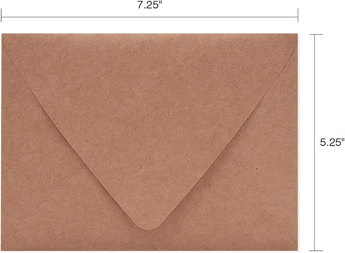 100 Pack 5x7 Brown Kraft Envelopes - Image 3