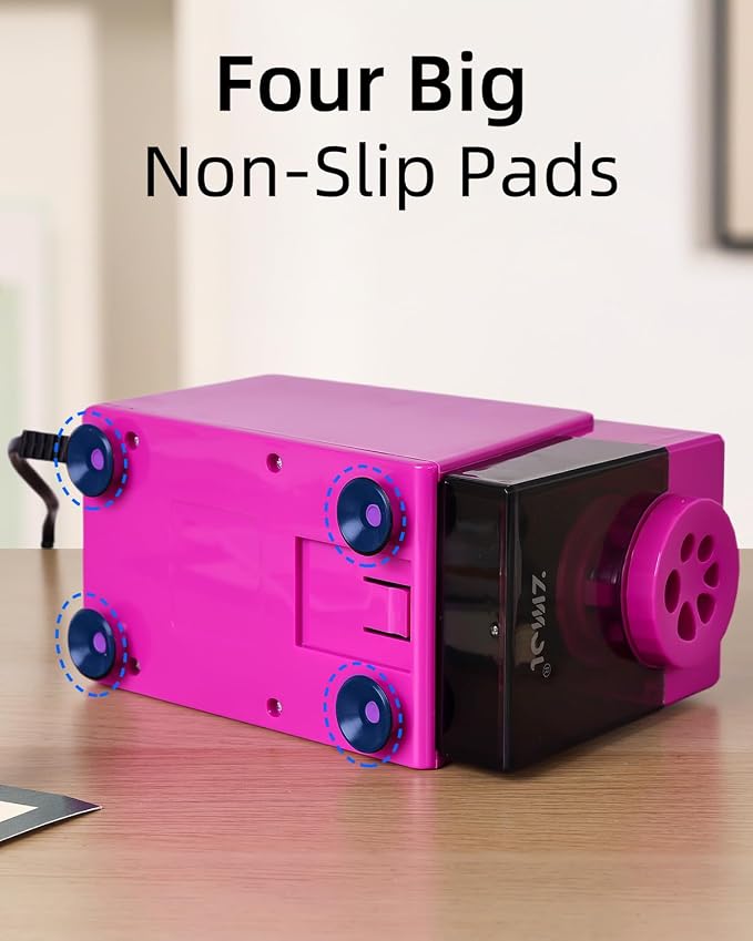 ZMOL Heavy Duty Electric Pencil Sharpener, 6-Hole Classroom Pencil Sharpener - Image 8