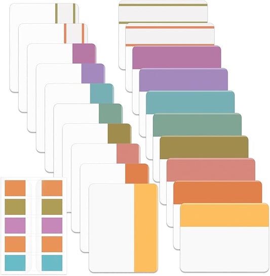 Mr. Pen- Sticky Index Tabs, 500 Pcs, 21 Sets, Colorful Sticky Tabs for Notebooks, Page Markers, Page Tabs for Binders, Page Tabs Sticky Tabs for Books, Notebook Tabs, Book Sticky Tabs for Notebooks-DeskLoop Office