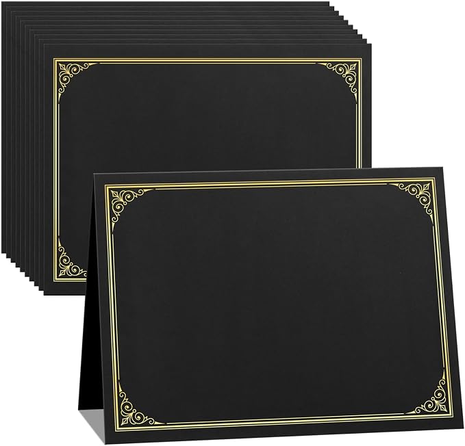 SUNEE 10 Packs Black Certificate Holders, by SUNEE