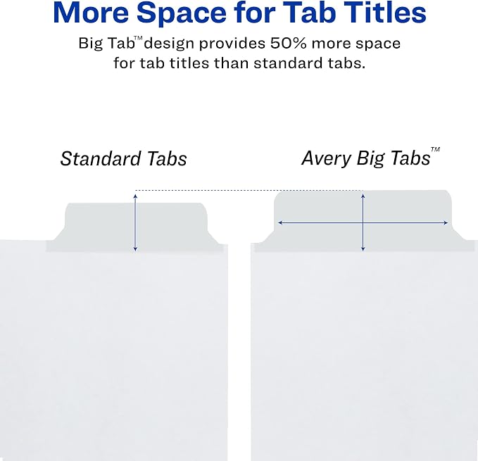 Avery Big Tab Write & Erase Dividers - Image 3