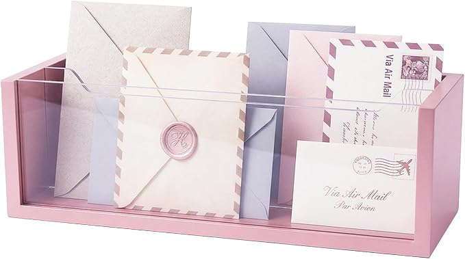 Aesthetic Pink Mail Organizer by Unknown