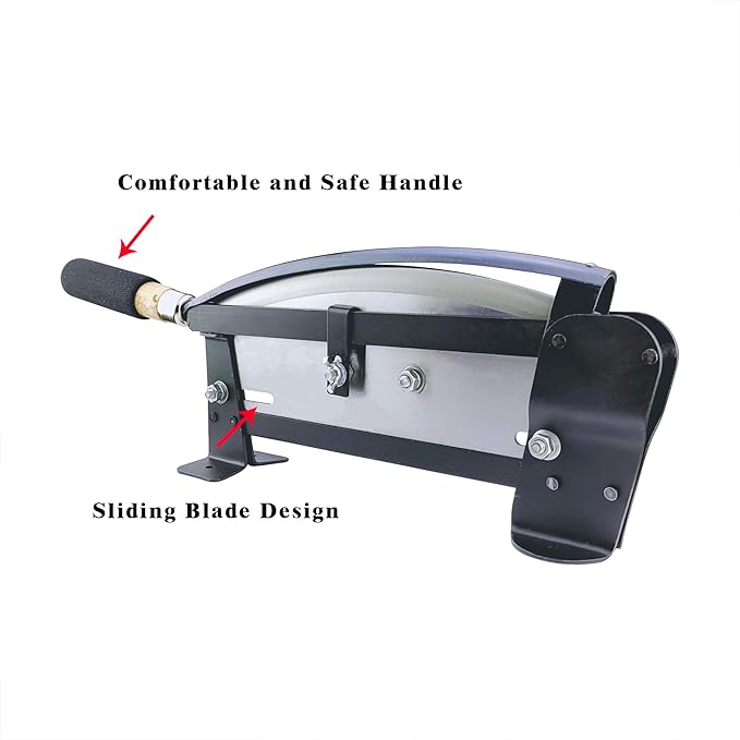 Fresh Flower Stem Cutter, Stainless-Steel Flower Cutters for Stems, Heavy Duty 14 Inch Blade with Safety Latch, Commercial Grade Table Mountable Cutting Machine for Florists, Farmer, Floral Shop Use-DeskLoop Office