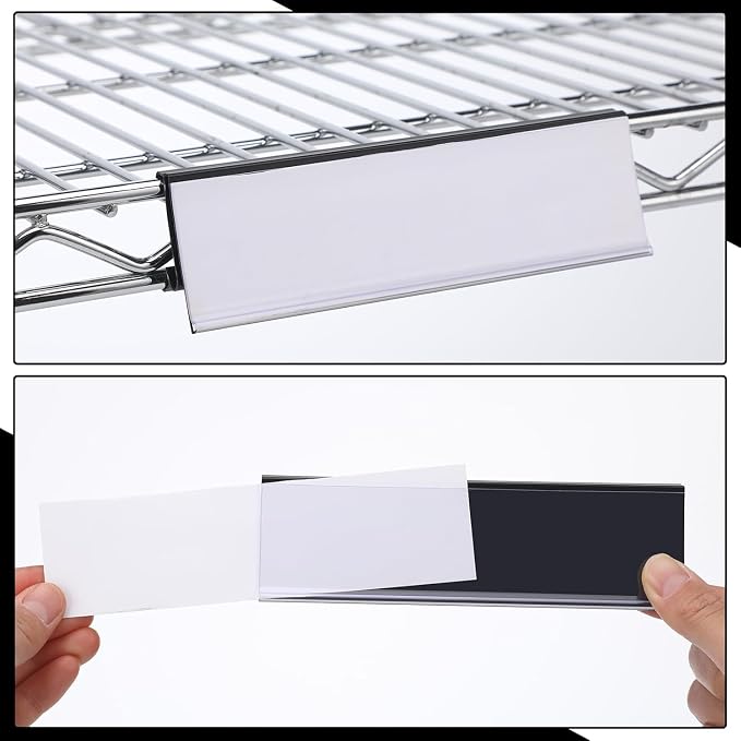 Kathfly 2 Pcs Wire Shelf Label Holders Compatible - Image 5