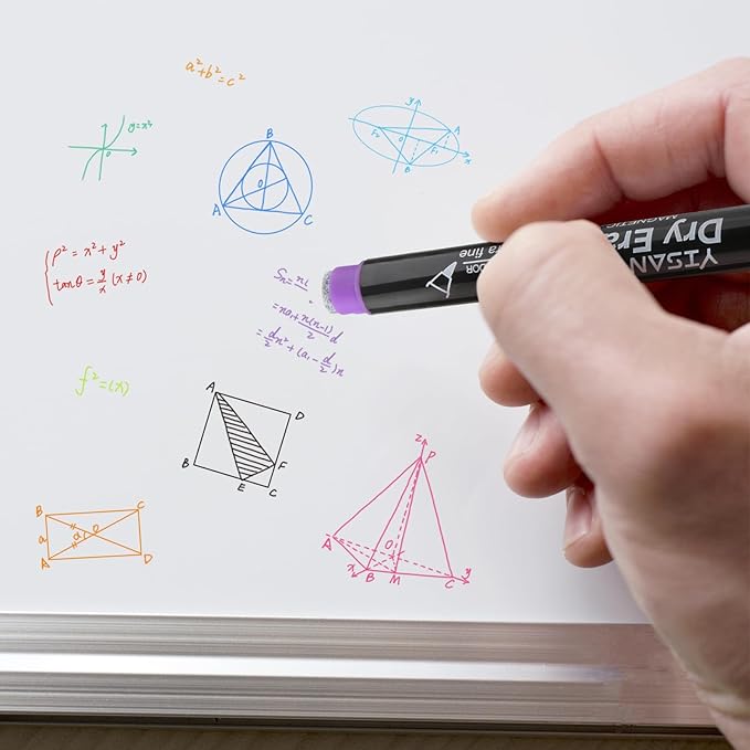 YISAN Dry Erase Markers Ultra Fine Tip, 0.7mm Extra Fine Point, Magnetic - Image 3