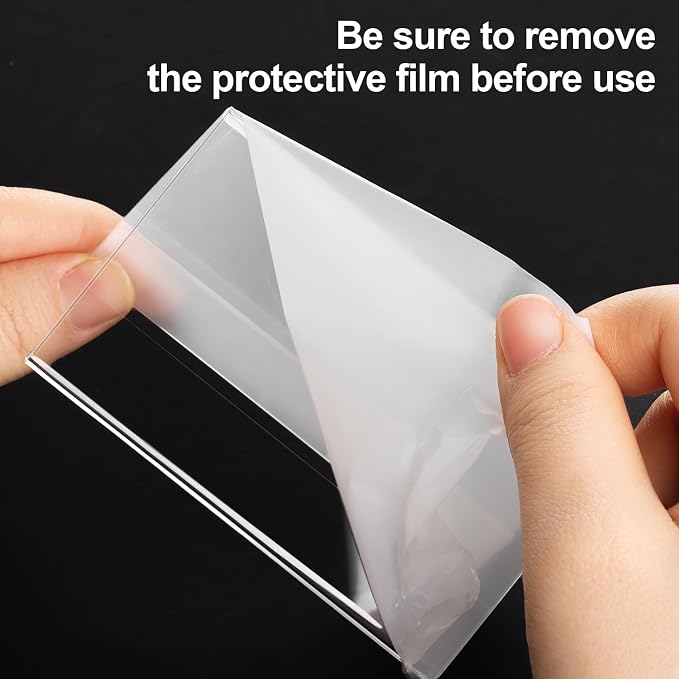 20 Pcs Mini Acrylic Sign Holder, 3x5 Inch Small Clear Acrylic Name Plate - Image 3