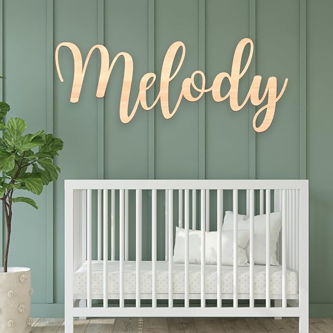 Personalized Wooden Name Sign for Nursery - Image 2