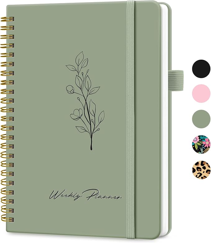 Taja Undated Weekly Planner, Weekly To Do List Notebook by Taja