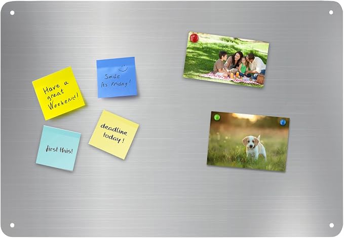 Bekith 2 Pack Stainless Steel Magnetic Board, 17.1" x 11.8" Magnet Bulletin - Image 5