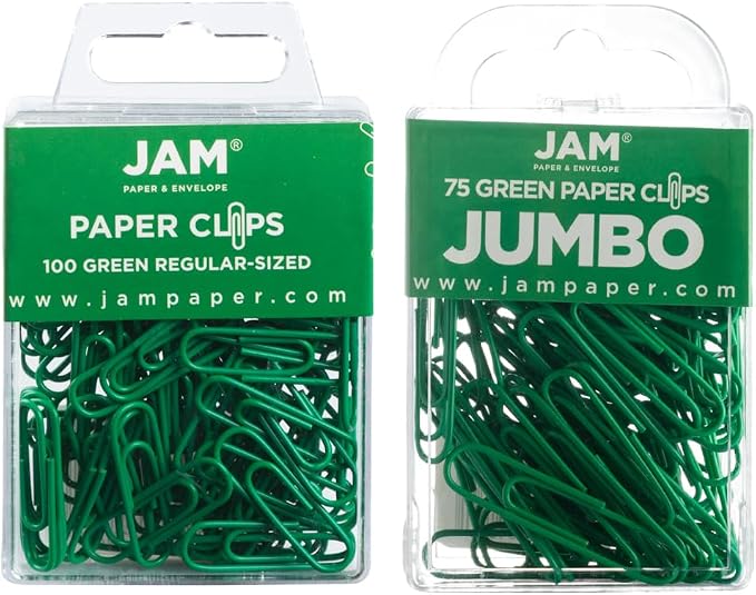 JAM PAPER Combo Pack Colorful Paper Clips by JAMPaper