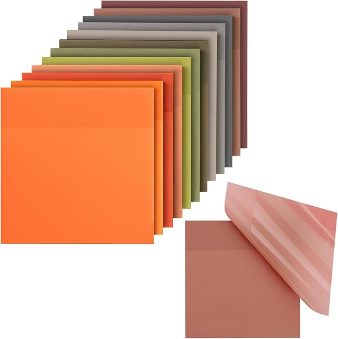Mr. Pen- Transparent Sticky Notes, 12 Pads, 600 Sheets | See Through by MrPen