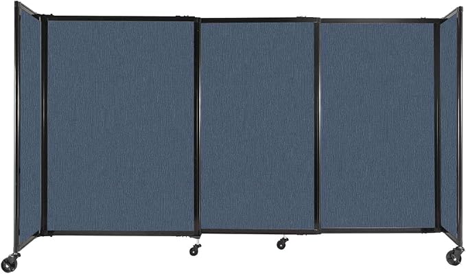 Versare Straightwall Sliding Portable Wall Partition | Freestanding Office by VERSARE