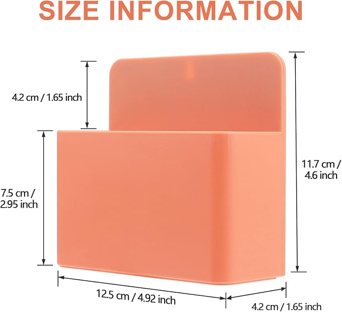 Orange Magnetic Dry Erase Marker Holder, Magnetic Pencil Cup, Magnetic Marker - Image 2