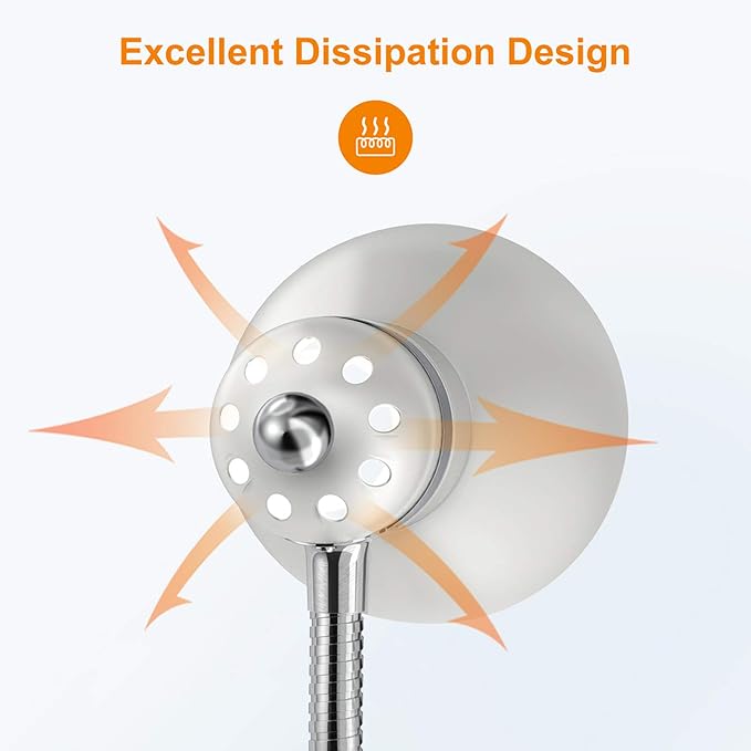 LEPOWER Metal Desk Lamp, Adjustable Goose Neck Table Lamp, Eye-Caring Study - Image 6