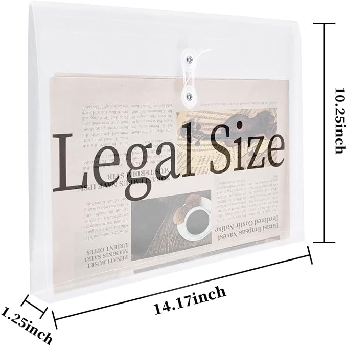 Yoeejob Plastic Envelopes Legal Size - Image 2