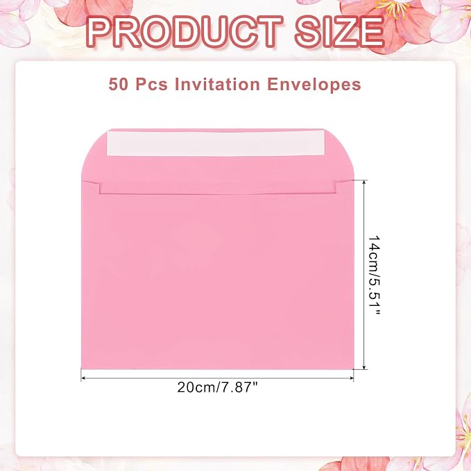 PATIKIL 7.5x5.5 Inch Invitation Envelopes - Image 2