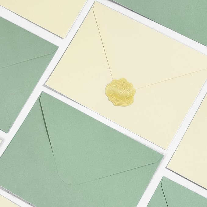 100 PCS Cream Colorful A7 Envelopes - Image 5