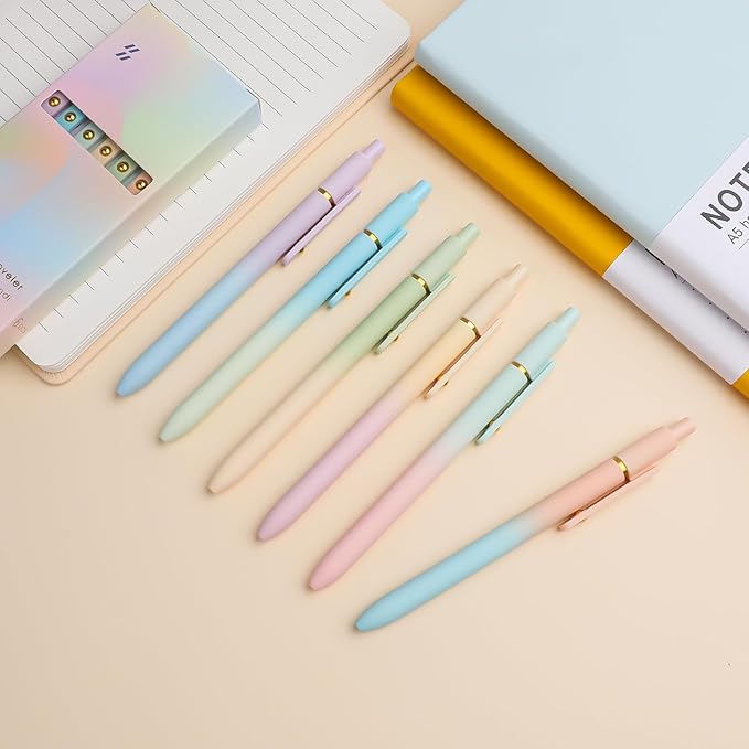 Ddaowanx Gel Pens, 0.7mm Quick Dry Fine Point Smooth Writing Pens, Cute Office - Image 6