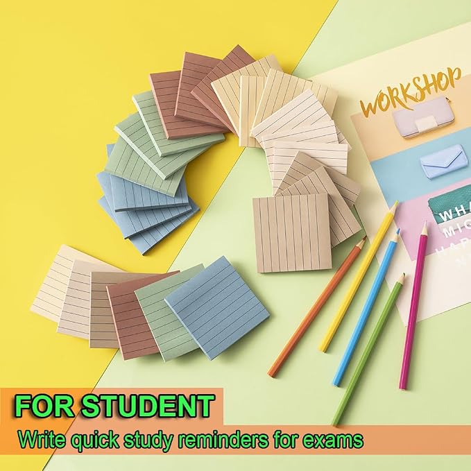 Lined Sticky Notes 3x3 in, Notepads - Image 5