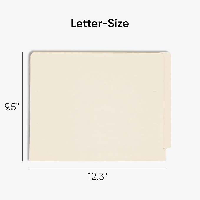 Smead Shelf-Master End Tab File Folders, Reinforced Straight-Cut Tabs, Letter - Image 2