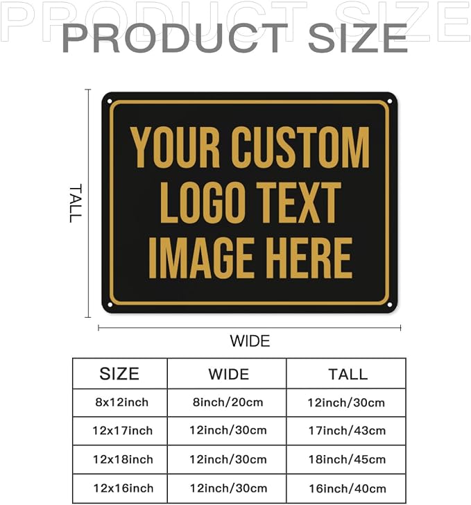 Custom Signs Outdoor Metal Sign Personalized Signs Custom Matal Sign Make Your - Image 2
