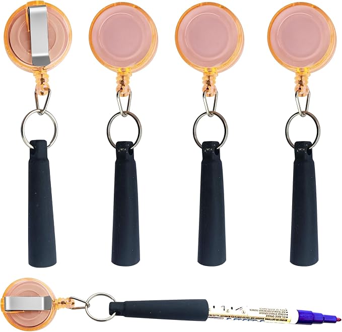 Duty Retractable Pull Pen Holder -Thick Nylon Cable- Ideal by Buynow