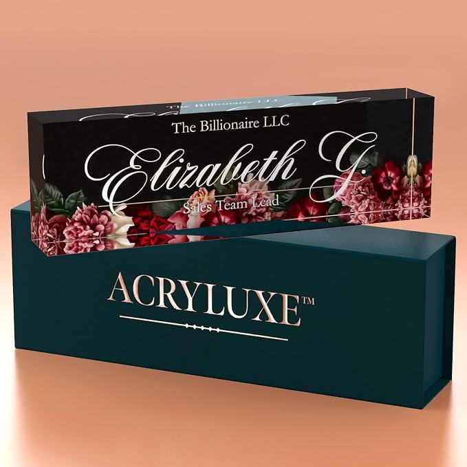 Desk Name Plate Personalized, Custom Name Plates, 2½/x8 Inches, Thick - Image 8