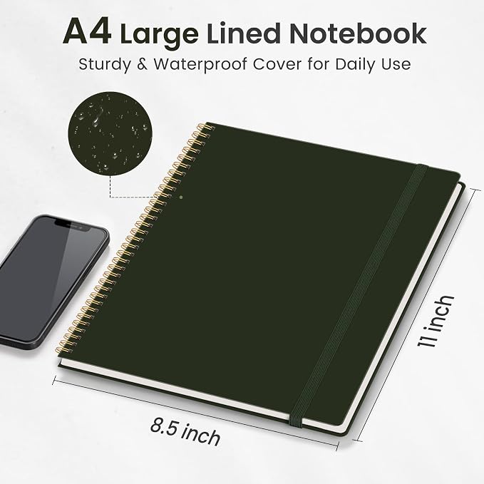 Taja Spiral Lined Notebook, 8.5"x11" Notebooks - Image 5