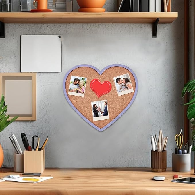 BENECREAT Purple Heart Pin Cork Board - Image 6